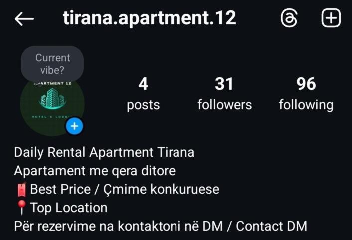 Tirana Center Apartment 12 エクステリア 写真